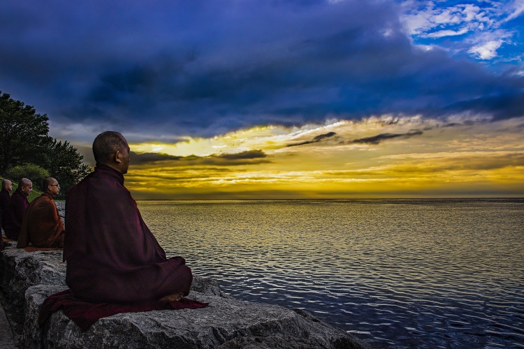 Samadhi meditation, mindfulness relaxation, wellness and wellbeing, breathing meditation, 